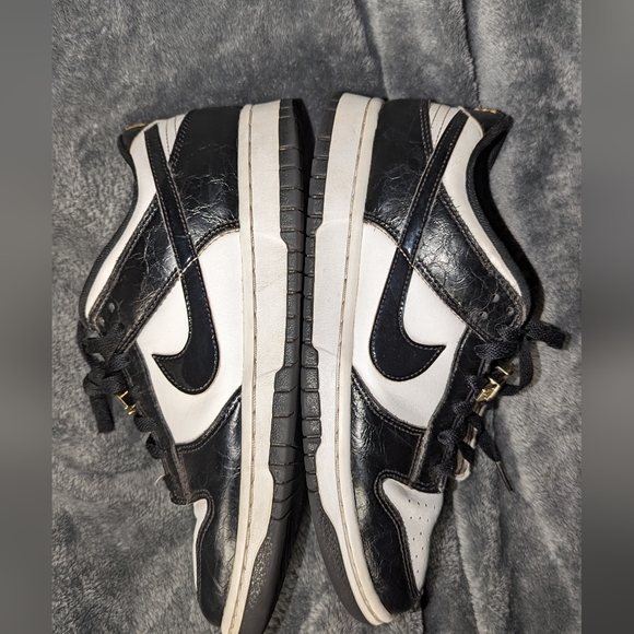 Nike dunk low retro White/black/metallic gold - Picture 13 of 13